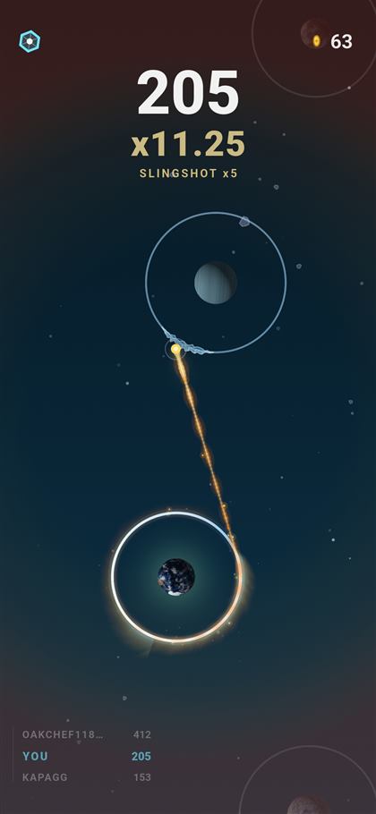 A slingshot launch away from Earth